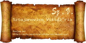 Sztojanovics Viktória névjegykártya